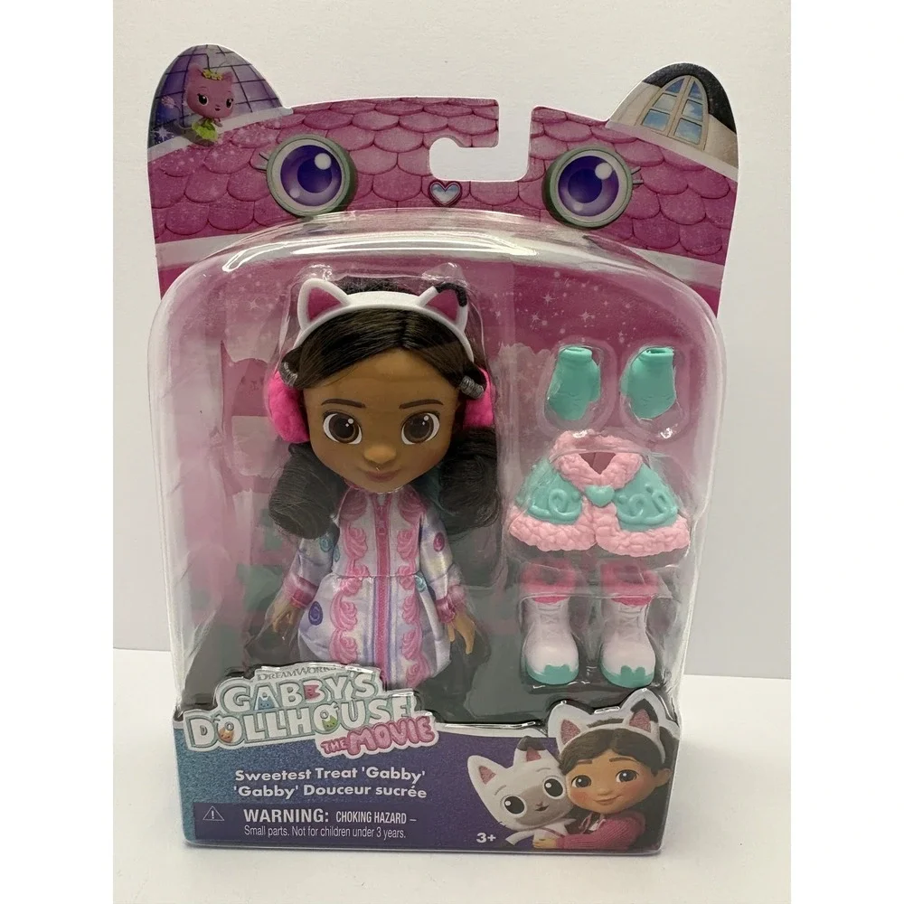 Gabby's Dollhouse The Movie Sweetest Treat Gabby Doll Snow Gear Exclusive Set 6